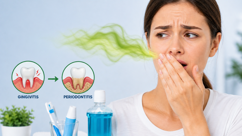 Bad breath and bleeding gums